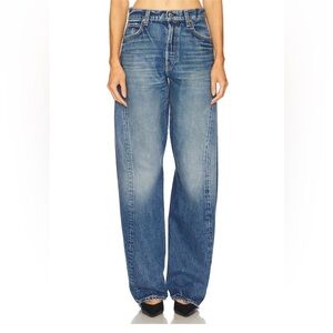 GRLFRND Noa Engineer jeans Elysian Park Dr Relaxed Fit Blue denim Revolve 28